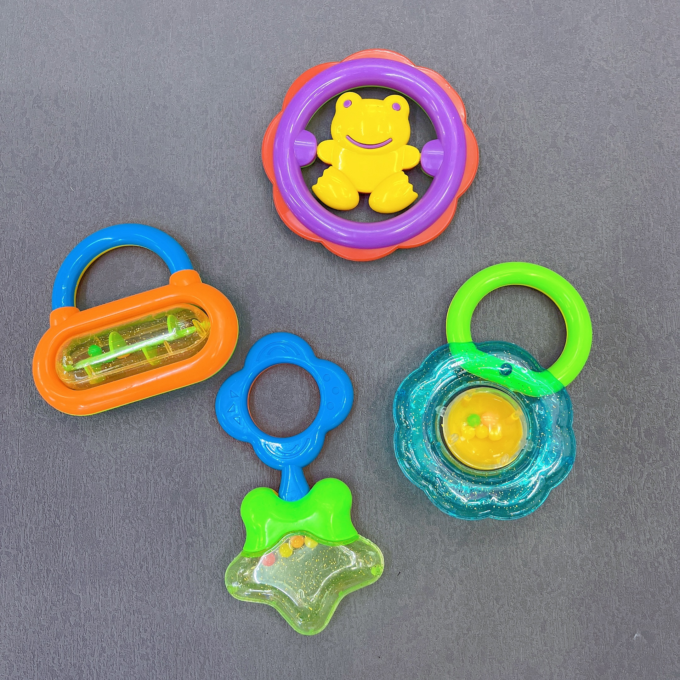 婴幼儿摇铃母婴新生儿宝宝玩具 塑料手摇铃袋装