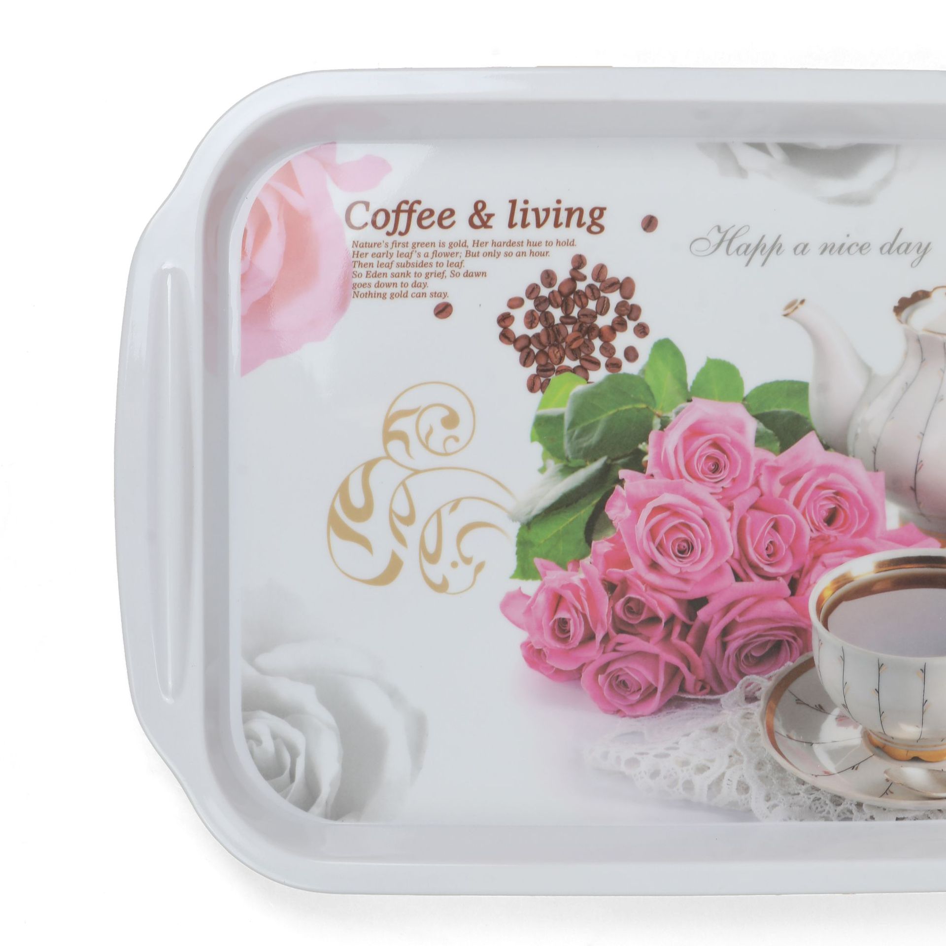 Export melamine tableware, high-end melamine snack plates, fruit plates, imitation porcelain tableware, multi-compartment salad plates, catering details Picture