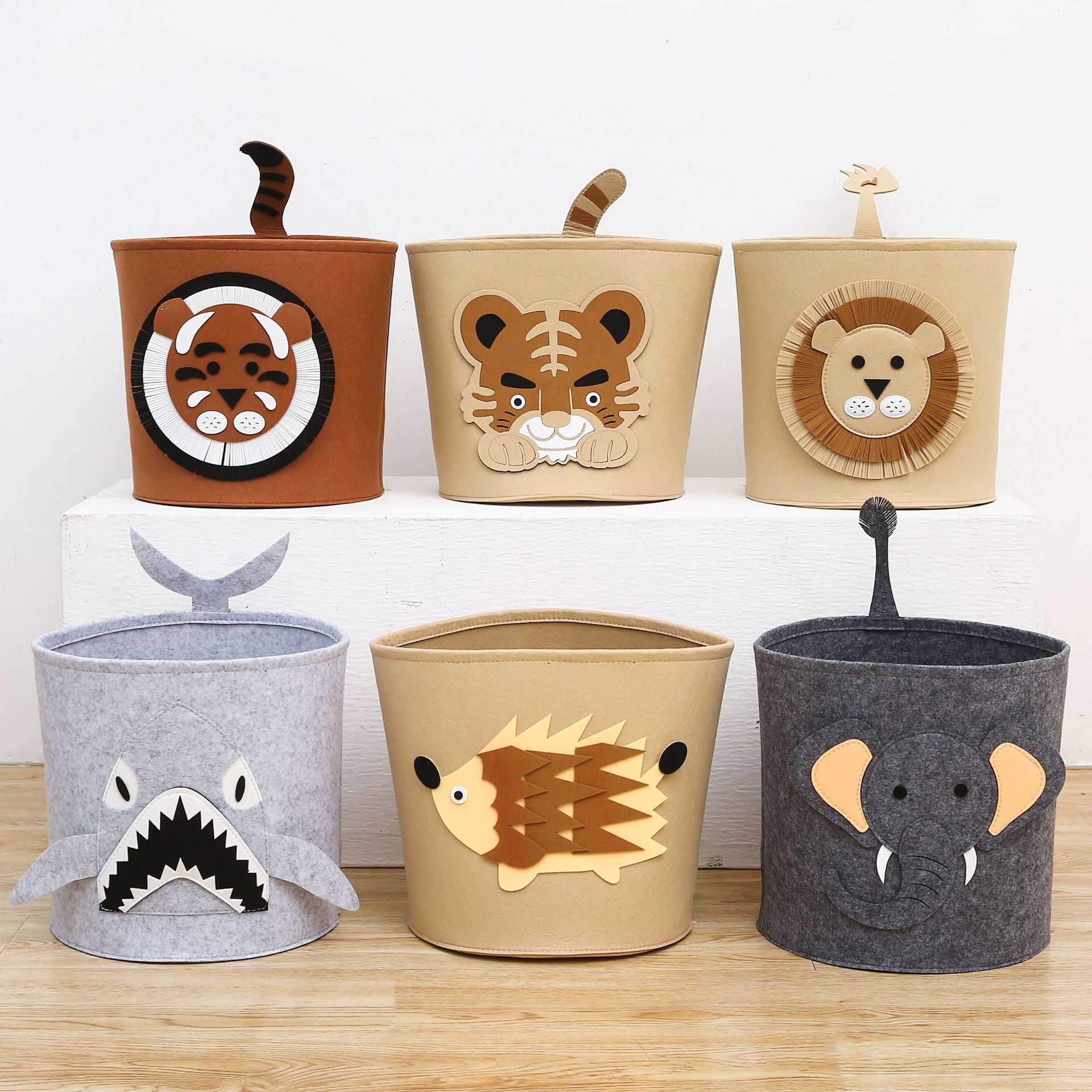 Sorting and storage box, uncovered desktop, toys, clothes, felt drawer, storage box, cosmetics and sundries storage basket