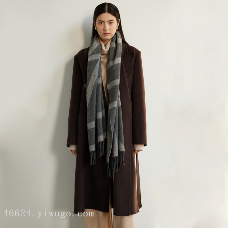 Cross-border scarf wholesale e-commerce live-streaming supply chain supply of new double-sided cashmere scarves details Picture
