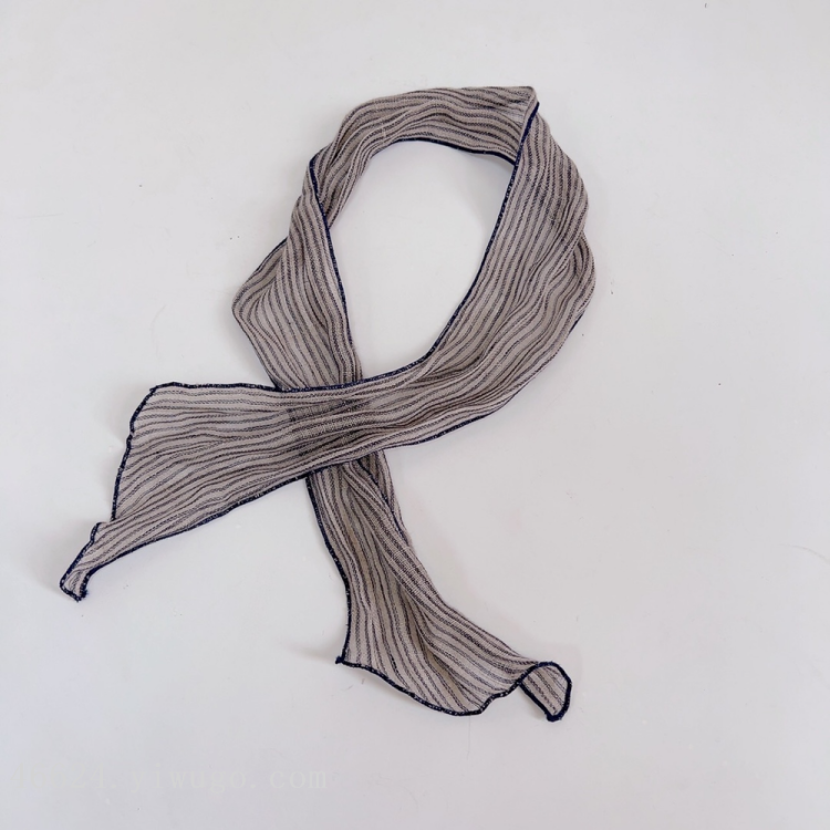 Cross-border scarf wholesale, e-commerce live streaming, supply chain, linen small scarves, thin scarves details Picture