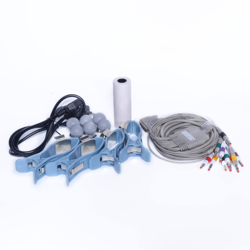 6-lead portable high-precision heart rate monitoring small electrocardiogram machine for export details Picture