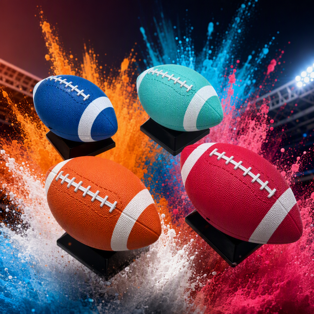 The colorful rugby sports equipment is durable, comfortable to the touch and suitable for outdoor competitions and training details Picture
