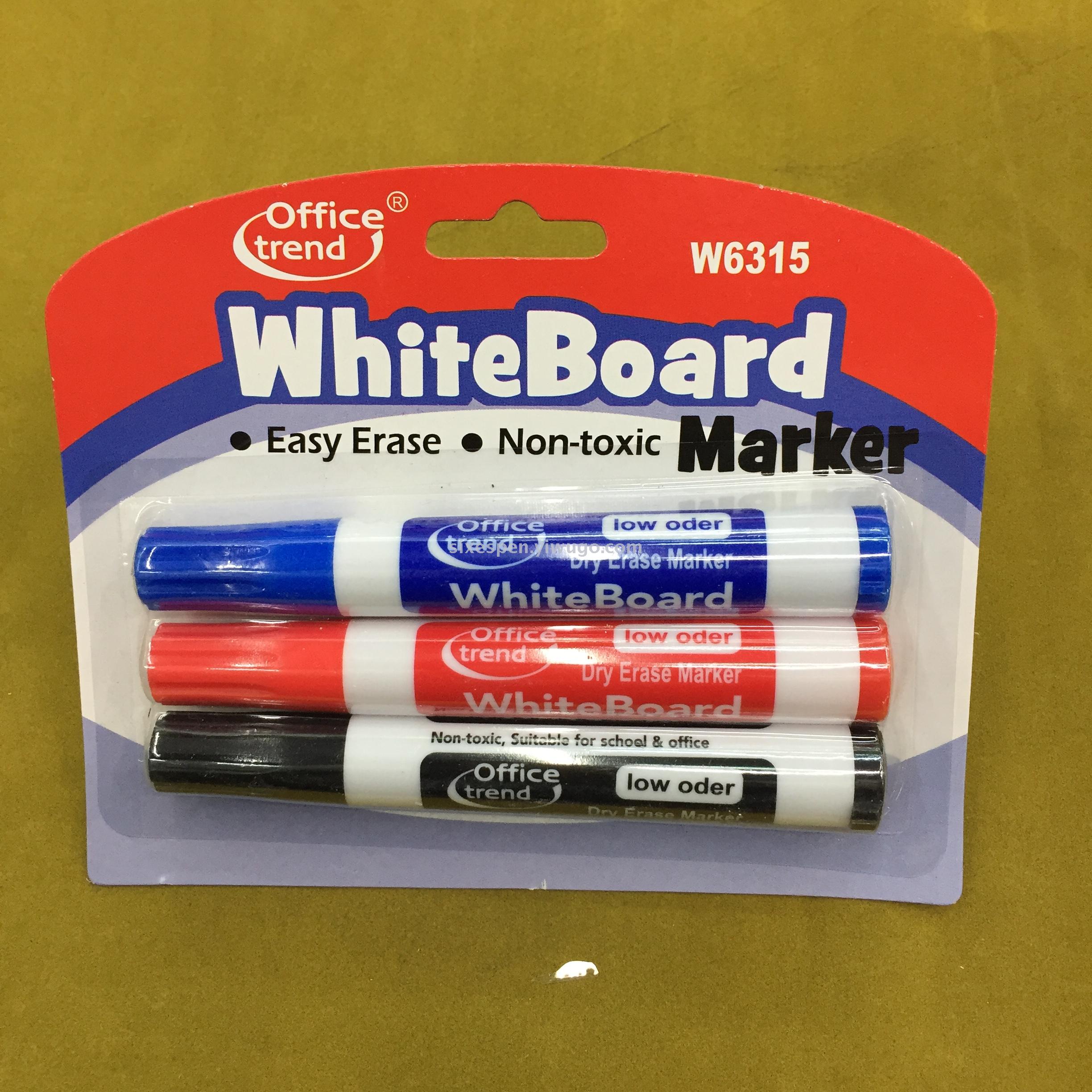 2+1 whiteboard pen + board brush, erasable whiteboard pen set