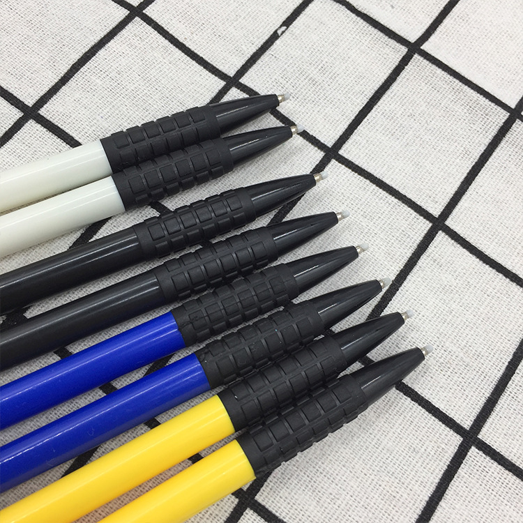 Factory direct sales of modern beauty office stationery, student supplies, plastic press ballpoint pens, gel pens, ballpoint pens, blue Specification image
