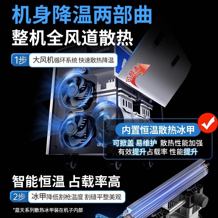 安德利等离子切割机一体机LGK100内置气泵380V工业级220V电焊两用产品图