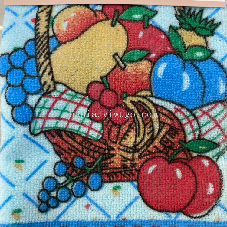 Printed household cleaning cloth: Water-absorbent and non-shedding multi-functional cleaning cloth Application Scenario