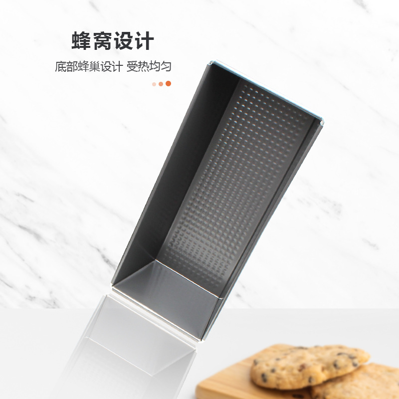 Toast bread mold, honeycomb toast box, rectangular bread baking tray, cake mold, non-stick carbon steel baking mold Application Scenario