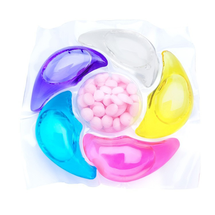 Concentrado 6 en 1 lavado coágulos limpios y flexibles multi-efecto antiácaros dejar perfumado perlas al por mayor fuente fábrica Specification image