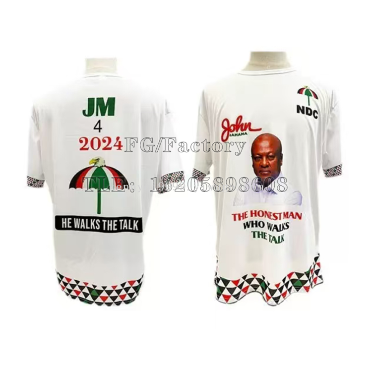 Customized cross-border presidential campaign uniforms and pure polyester election advertising shirts create a professional election image details Picture