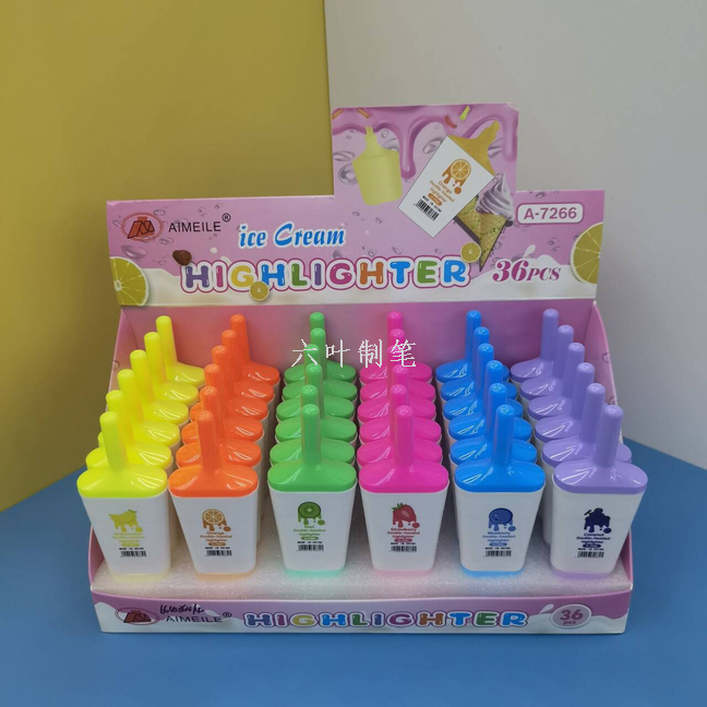 Ice cream-shaped double-headed highlighters Application Scenario