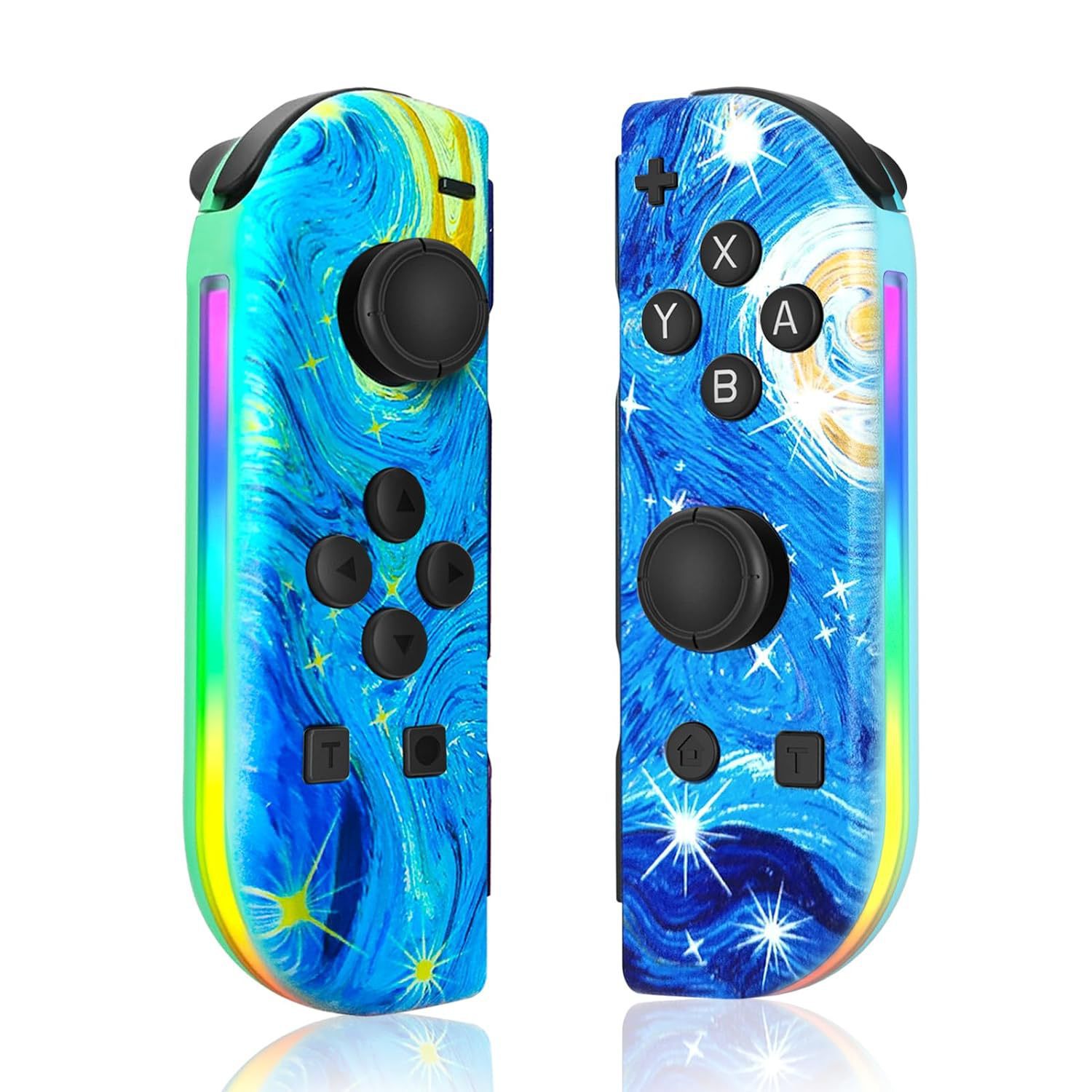 joycon NS2 Switch joycon左右游戏手柄炫彩RGB灯效唤醒5.2蓝牙