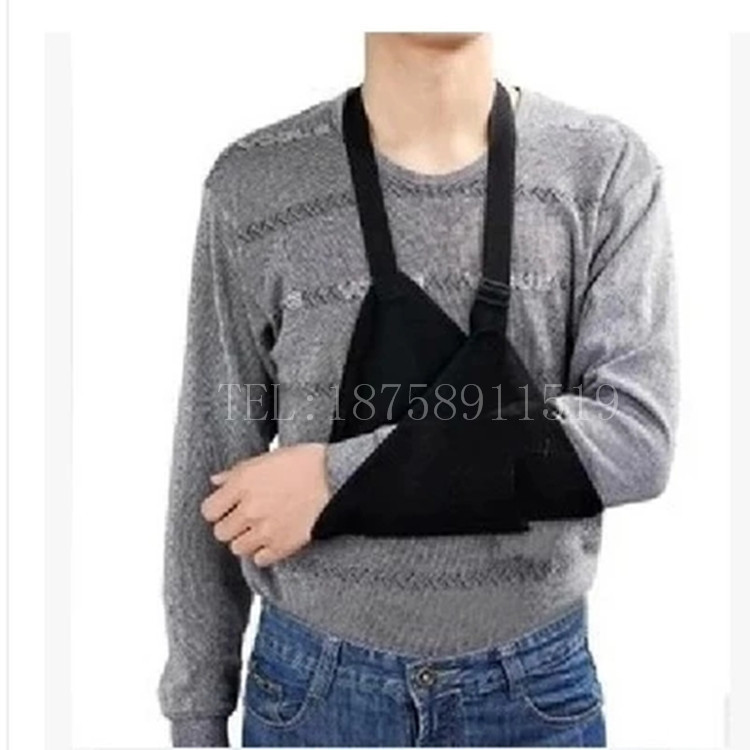 Factory direct sales: Black mesh breathable forearm fracture sling, elbow injury arm, arm fixation guard and support full figure