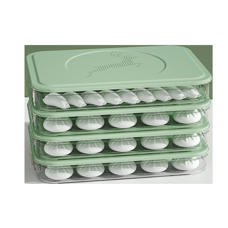 Source factory steamed bun and mantou preservation box, special dumpling box, dumpling storage box, refrigerator freezer large-capacity box, egg storage box, refrigerator storage box Item Picture