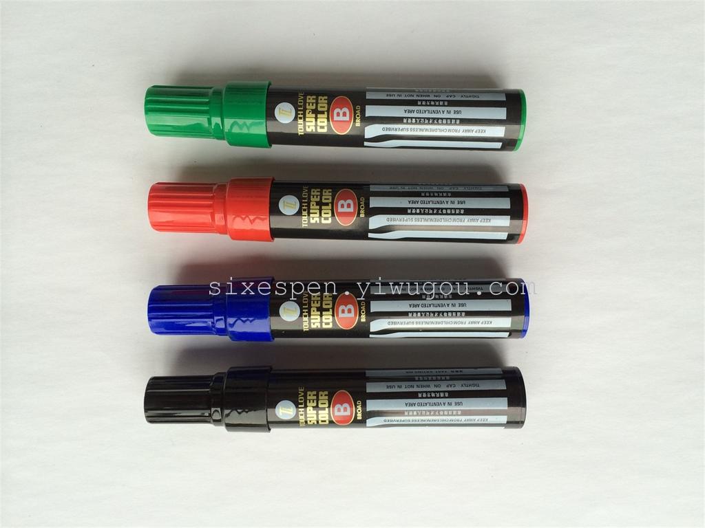 6支盒装8MM笔头大粗黑杆记号笔 TL-900