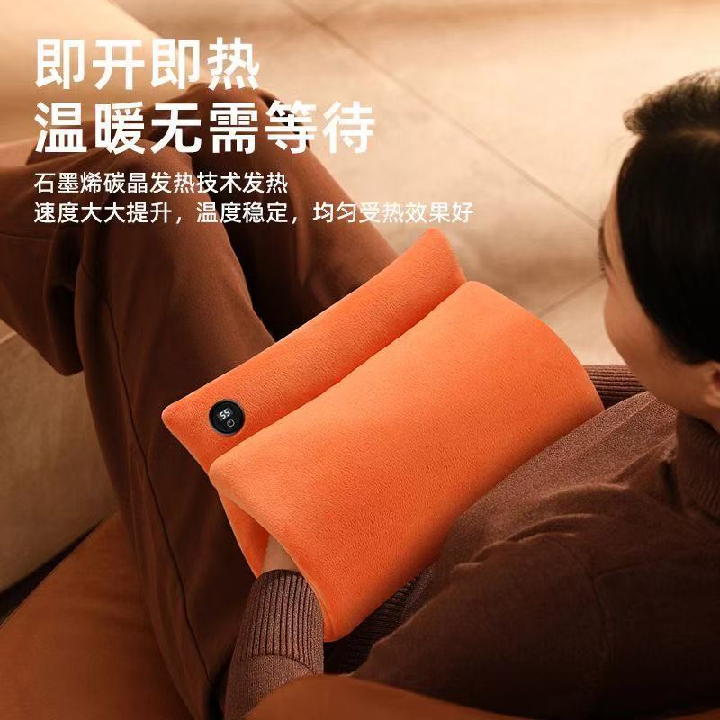 冬季新款毛绒暖手宝石墨烯暖手袋家用暖宝宝女生生理期加绒热水袋