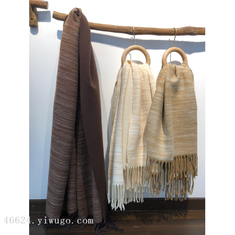 Cross-border scarf wholesale, e-commerce live streaming, new 25-bag core yarn double-sided series, satin dyed double-sided Item Picture