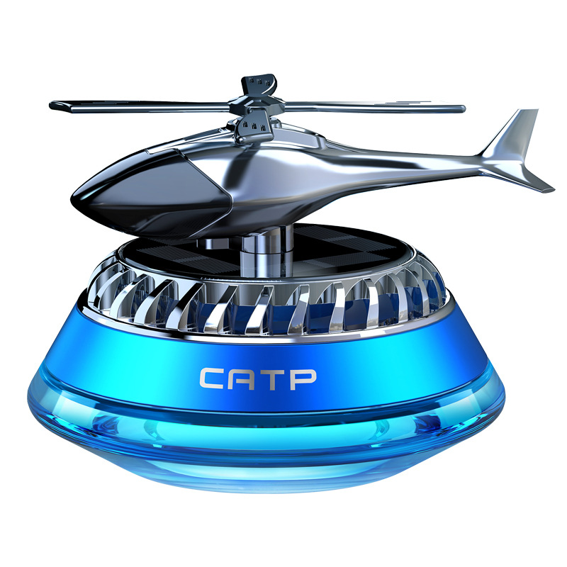 Car solar-powered rotating aroma diffuser, helicopter model, high-end display item, car interior odor removal, one-piece consignment Application Scenario