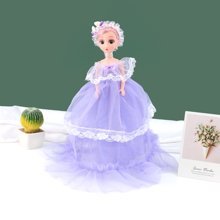 Factory direct sales of 55-cm large musical chiffon dress dolls, cute princesses, Barbie dolls, girls' birthday children's toys wholesale details Picture