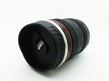 镜头电动搅拌杯 懒人自动咖啡杯 不锈钢咖啡杯 电池搅拌杯