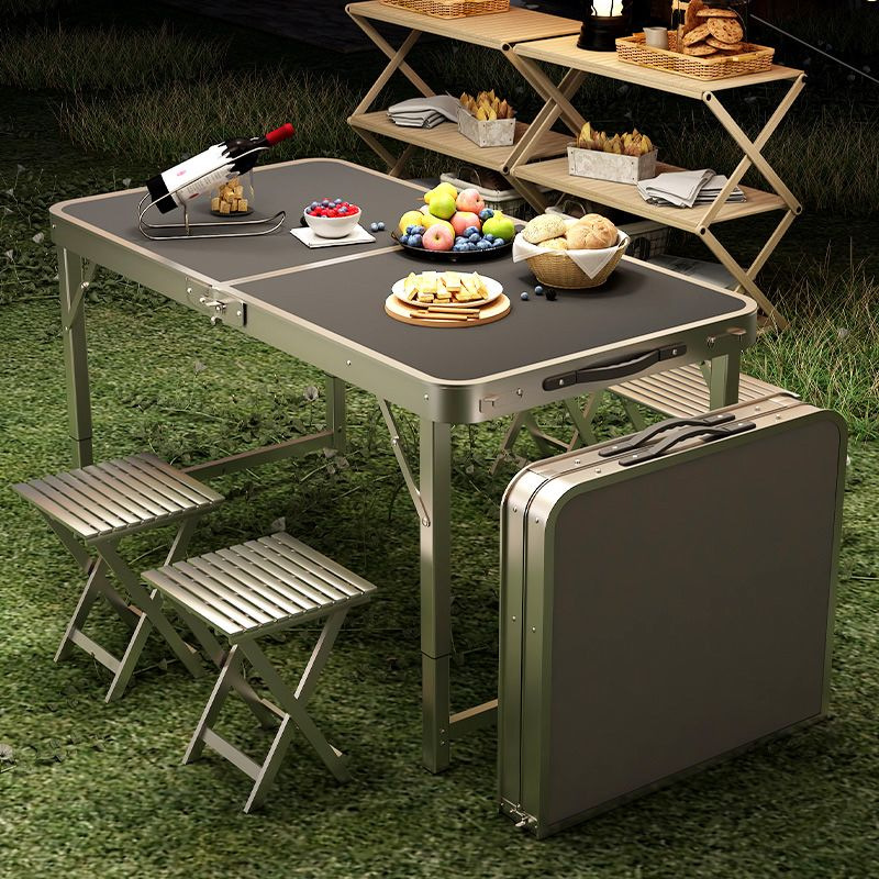 Cross-border camping table, aluminum alloy folding table, folding table, outdoor portable table, outdoor camping cross-border details Picture