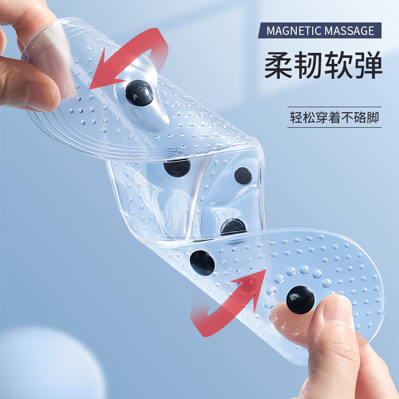 2025 New long-lasting Massage insoles for men and women, Yongquan acupoint on the sole of the foot, sports foot sole magnetic foot protection pads Specification drawing