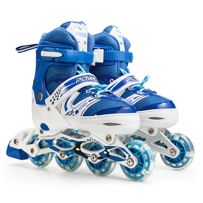 Children's roller skates PVC wheel complete set, roller skates, roller skates for men and women, adjustable wheels, factory wholesale details Picture