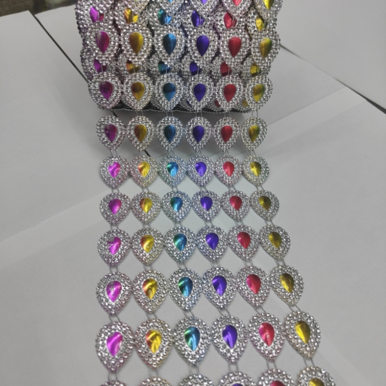 耳饰/天然水晶珠/植绒桃心/克罗心/爱心锆石产品图