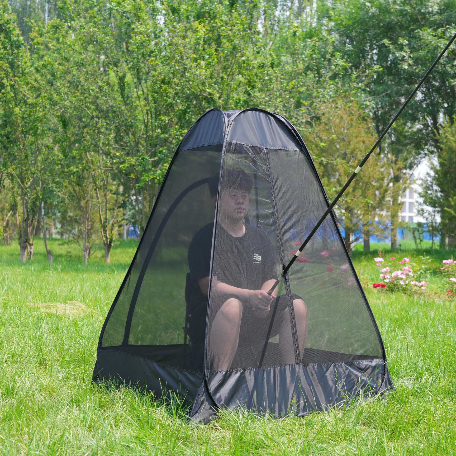 Tienda de mosquito de pesca de malla para acampar rápido apertura de cuenta canto exterior de verano entrega de las manos de buda lanzamiento gratis construcción de mosquiteros gratis Item Picture