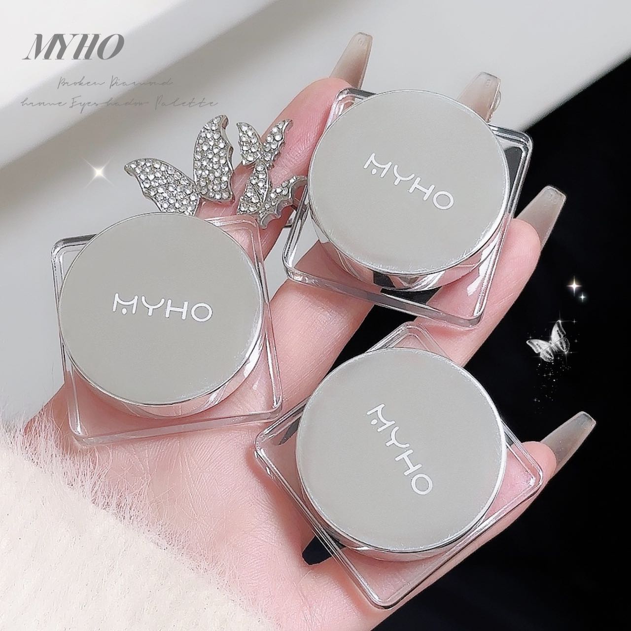 Long-lasting mineral metallic luster vegan waterproof high-gloss powder puff, custom-made high-gloss powder puff for facial makeup Application Scenario