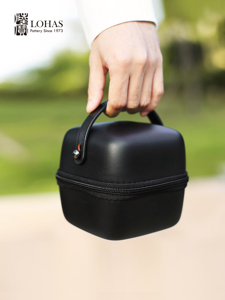 Lubao tea set Ceramic Quick Customer Cup Yangyang Xi Qi Portable Bag, one pot and one cup tea set with tea filter, travel portable bag Application Scenario