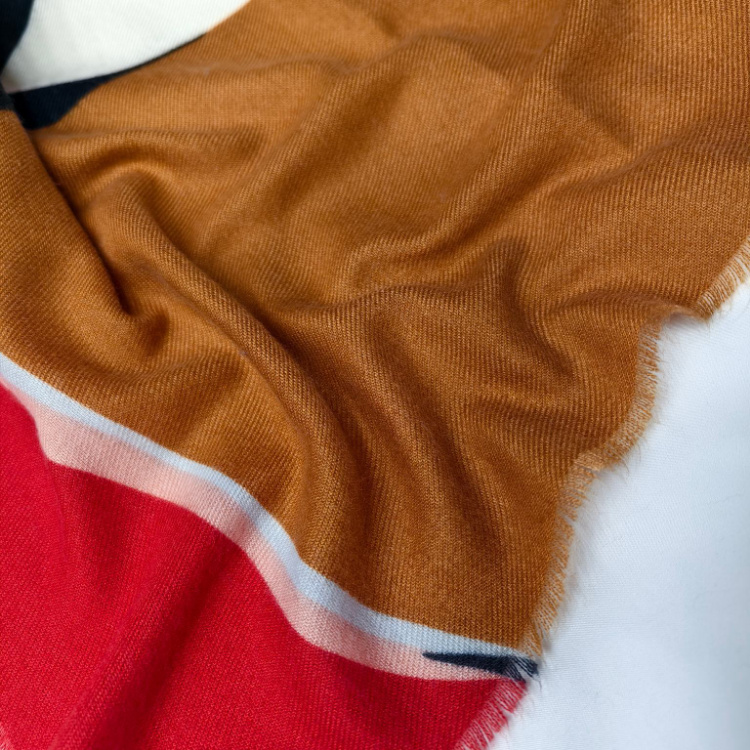 Wholesale export scarves, e-commerce live-streaming supply chain, imitation cashmere loose whiskers, printed graffiti, marble pattern supply Specification image