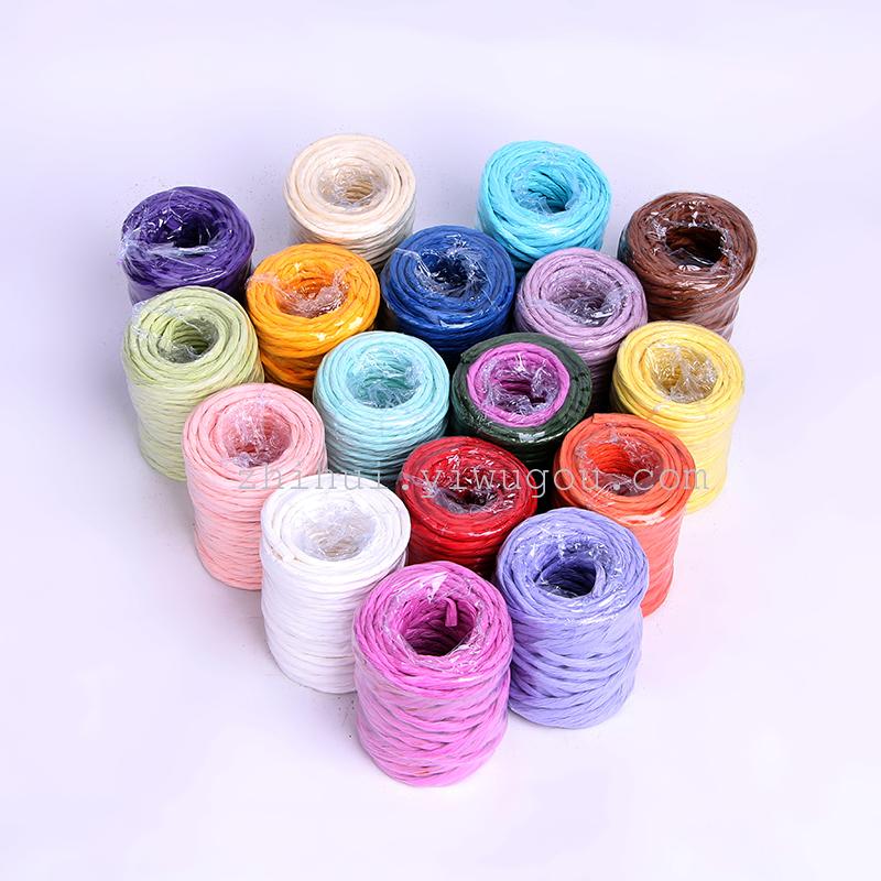 Factory direct sales of handmade DIY flower, small roll paper rope, bow and flower art shaping materials wholesale Specification image
