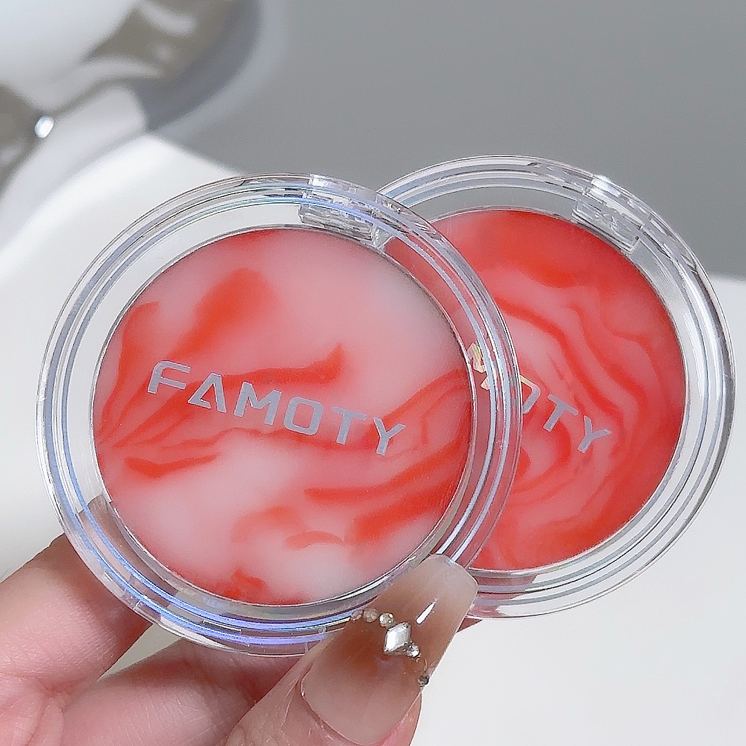 High color rendering, long-lasting color retention, smooth violet, oil-controlled herbal mineral blush setting powder, waterproof and natural Item Picture