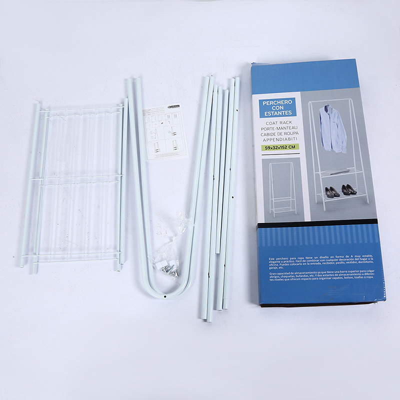Coat rack, floor-standing small bedroom clothes drying rack, clothes hanging rack, simple and modern dormitory organization mobile clothes rack