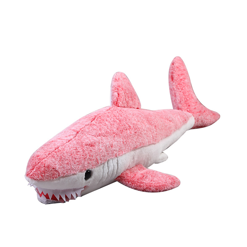 海洋动物鲨鱼毛绒玩具公仔玩偶，多尺寸颜色可选，支持LOGO定制白底实物图