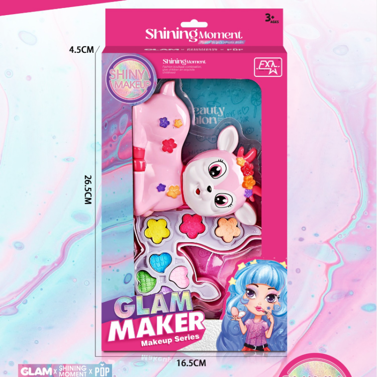 跨境热销女孩彩妆礼包套装过家家儿童眼影唇膏公主化妆玩具