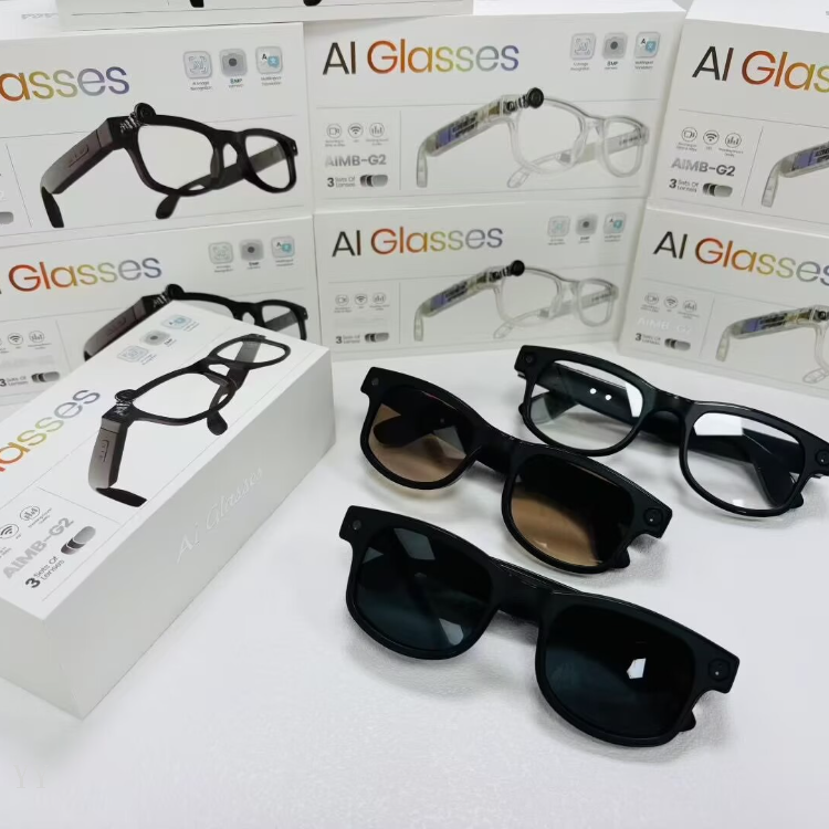 智能眼镜/翻译机AI眼镜/ai眼镜/翻译眼镜/AI翻译眼镜产品图