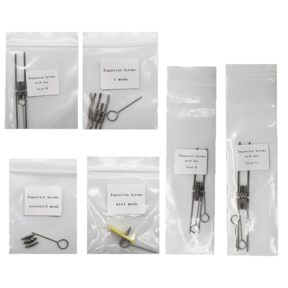 Foreign trade spiral arch expander, orthodontic stainless steel expansion screw, rapid palate expansion frame, dental arch wire material Application Scenario