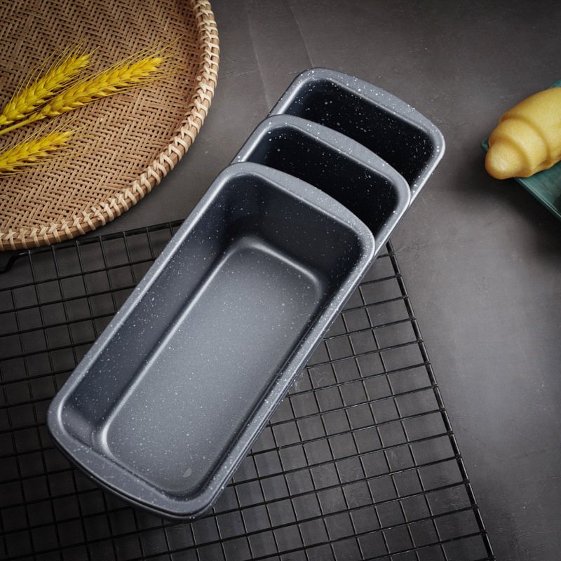 Rectangular baking tray, thickened toast, carbon steel baking tray, cake mold, marble oven, home cake mold details Picture