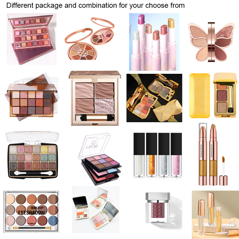 Alta calidad OEM/ODM fábrica personalizado al por mayor pequeño lote personalizado alta pigmentación aurora cuatro colores químico sombra de ojos placa polvo mate micro brillo color tierra nude maquillaje duradero diario - 4