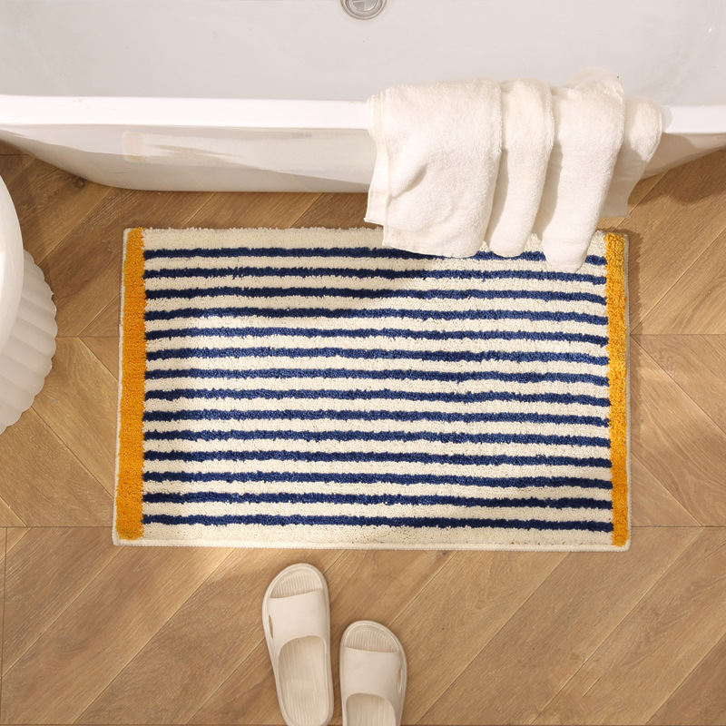 Ins-style high-end bedside carpet, thickened bedroom sofa mat in front of the bed, bay window mat, bathroom water-absorbing and anti-slip floor mat Specification image