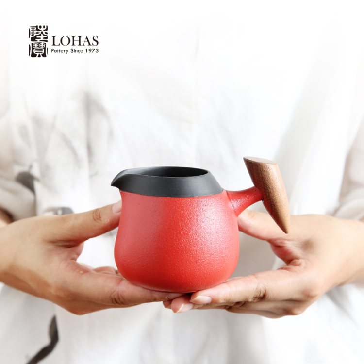 Lu Bao Pure Handcrafted fashionable and creative Pottery Golden Wedding Ring Tea Set Ceramic Tea Set Gift Set