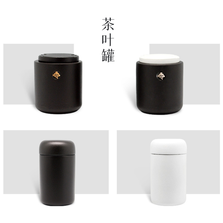 High-end pure handcrafted ceramic tea set, tea canister, storage canister, Lu Bao Xiang Si tea canister, storage canister (4 liang per piece) details Picture