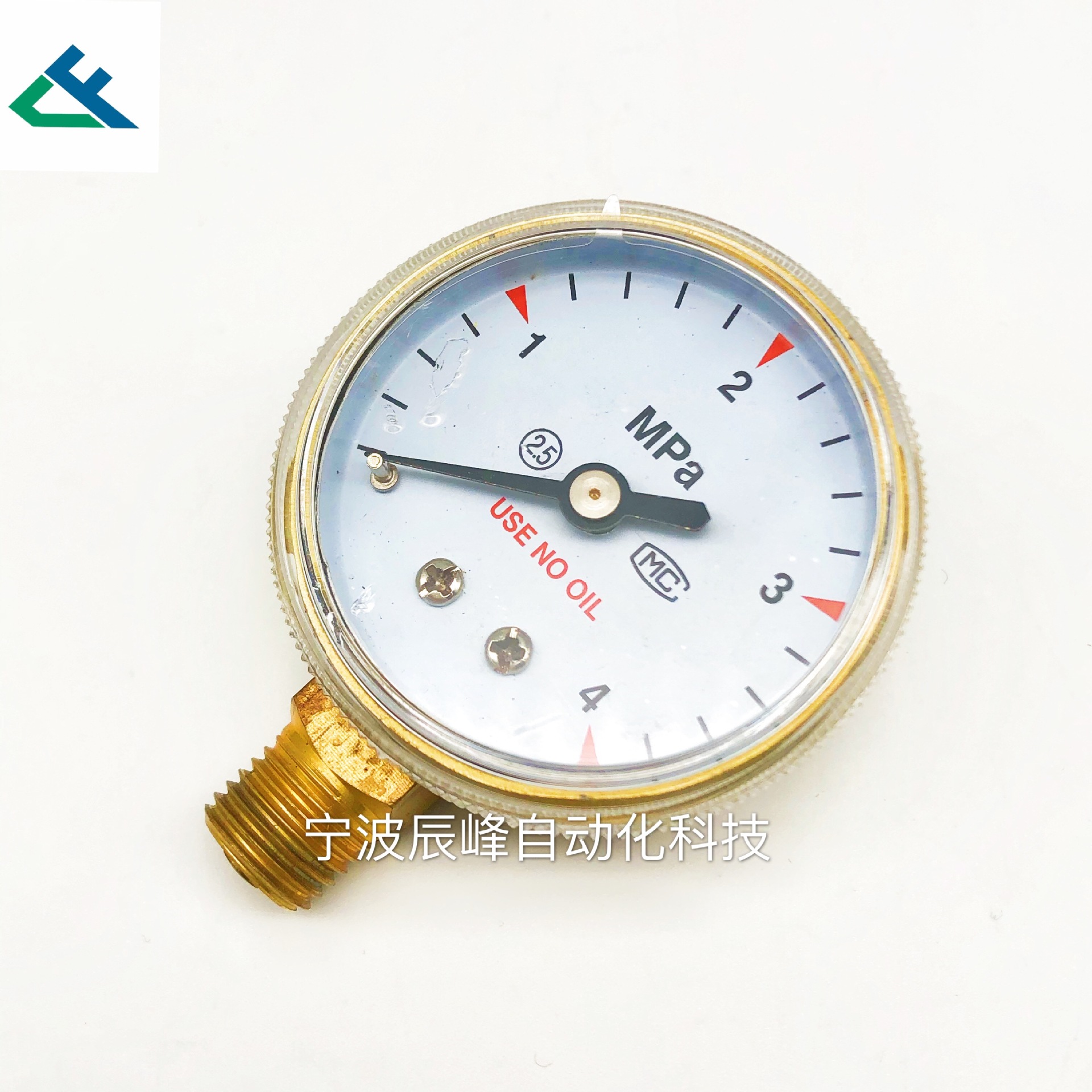 4MpaY50 Radial gold powder screw cap pressure gauge details Picture
