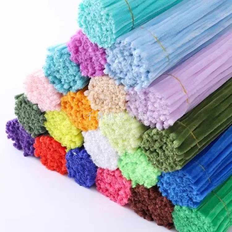 WOOL TOP/扭扭棒DIY材料包加密毛条/金丝金聪扭扭棒