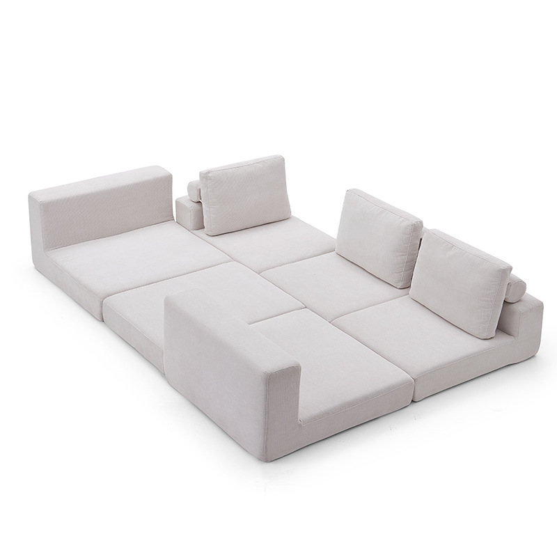 Factory-customized vacuum compression sofa, foldable multi-functional sitting and lying small-sized sofa, all-sponge sofa details Picture