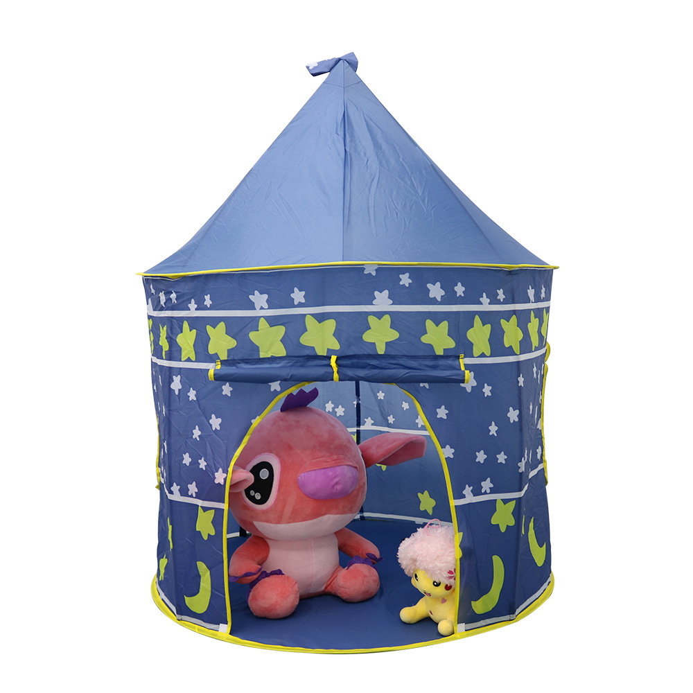 儿童帐篷城堡男孩女孩室内帐篷玩具屋蒙古包公主蓬亲子互动游戏屋白底实物图