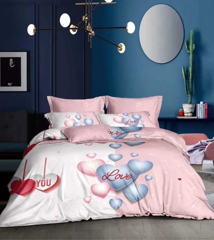 Manufacturer's large-scale printing three-piece set for foreign trade, Amazon AliExpress cross-border home textile quilt cover, bed sheet pillowcase four-piece set details Picture