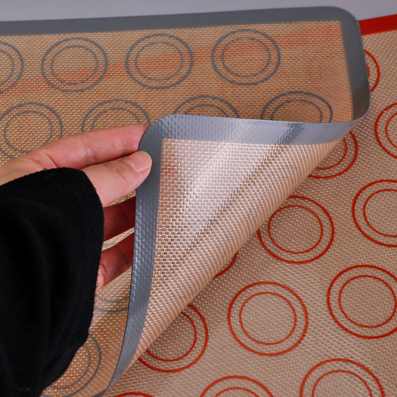 High-temperature resistant and non-stick macaron silicone baking MATS, baking MATS, cookie melting bean cream puffs, home oven MATS, kneading MATS Specification image